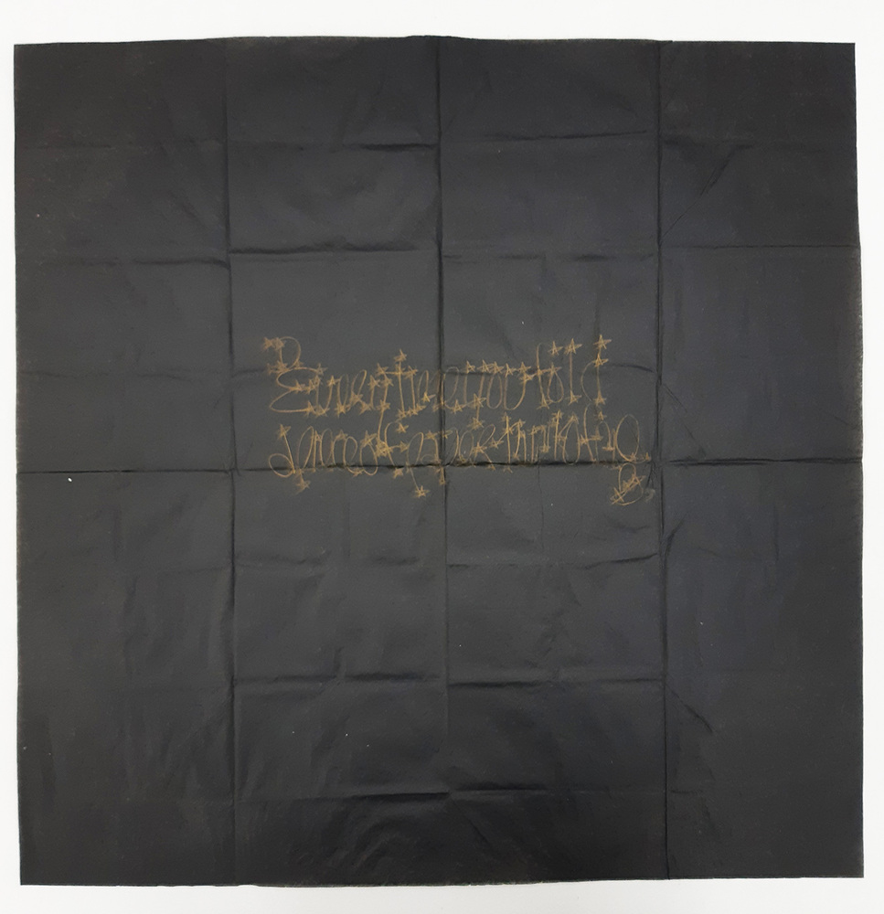 Every time you fold a piece of paper think of me, 1974