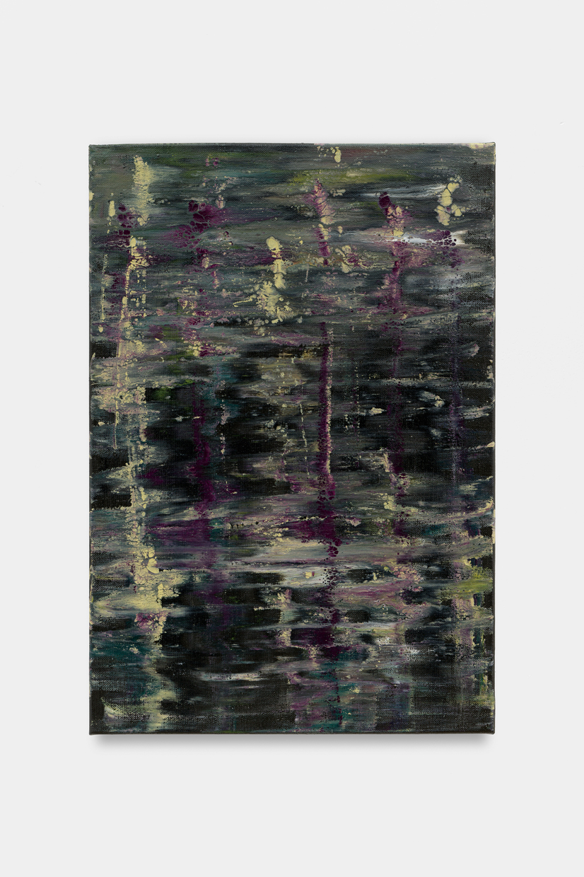 Limen XIX, chronique peinte en couleurs noires et blanches, 2021