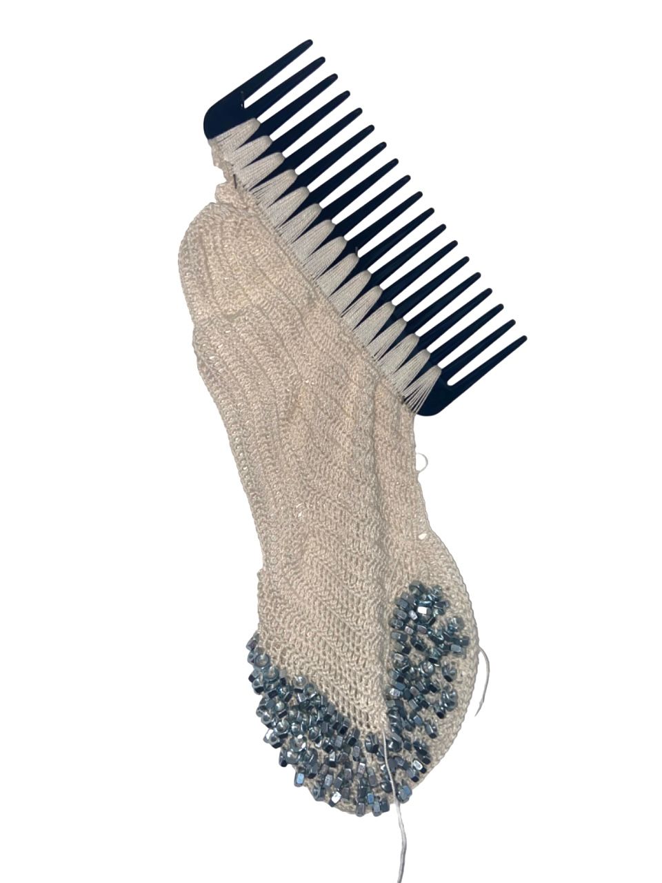 Peigne et boulons crochets blanc, 2024